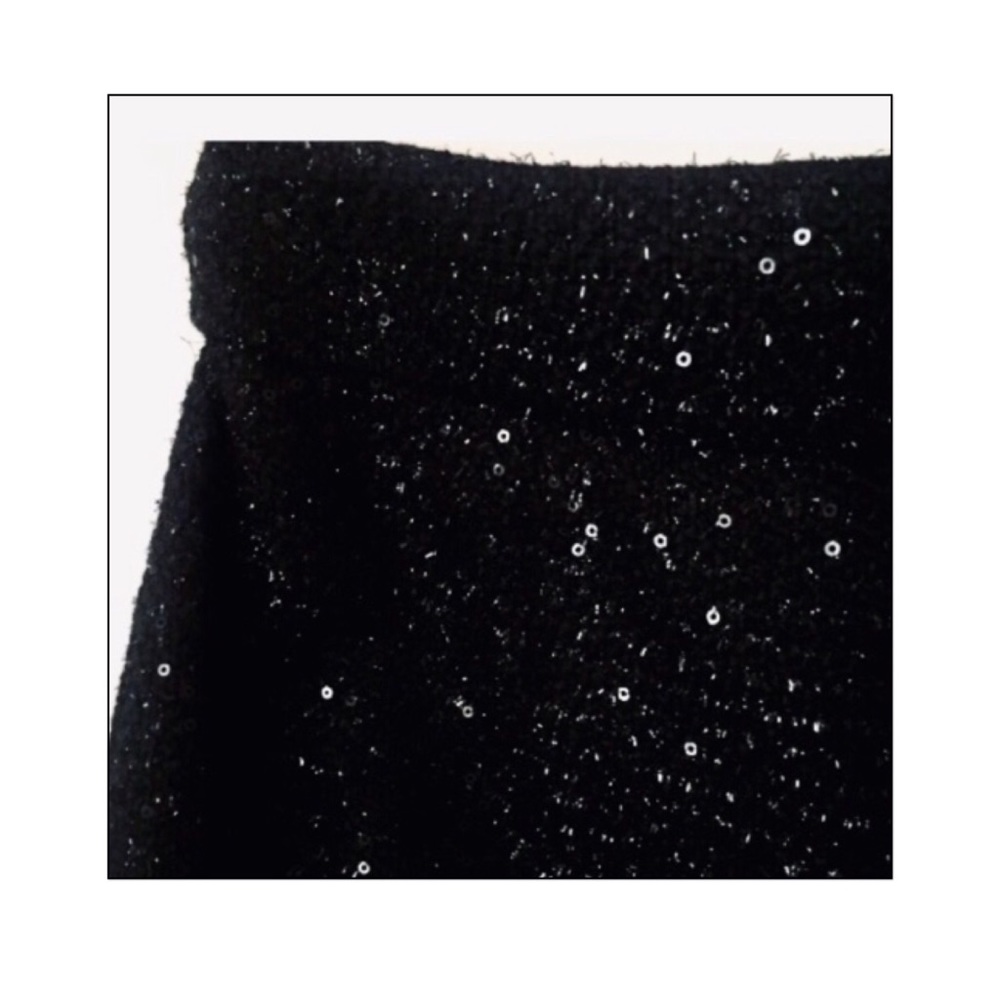 Calvin Klein Sequin Bouclé Straight Skirt - Picture 4 of 8